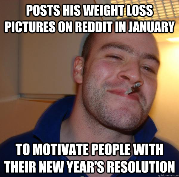 Posts his weight loss pictures on reddit in january to motivate people with their new year's resolution - Posts his weight loss pictures on reddit in january to motivate people with their new year's resolution  Misc