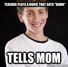 teacher plays a movie that says 