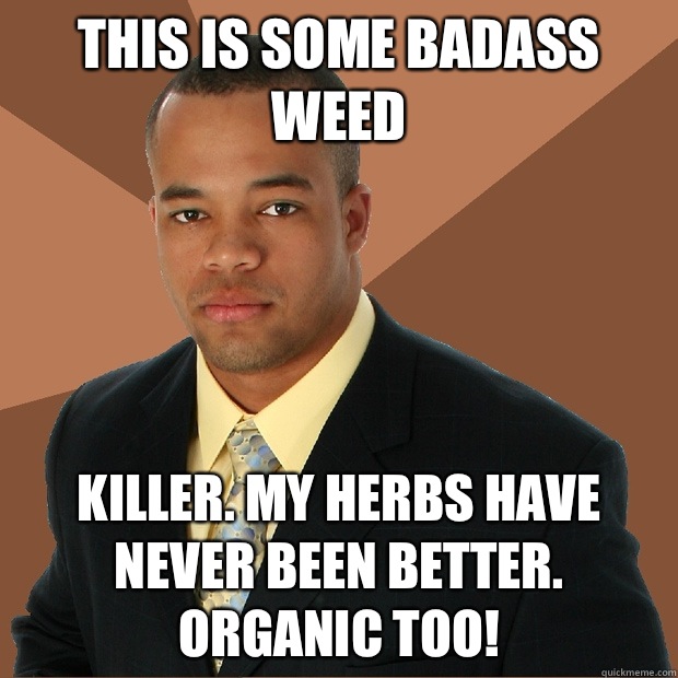 This is some badass weed Killer. My herbs have never been better. Organic too!  Successful Black Man