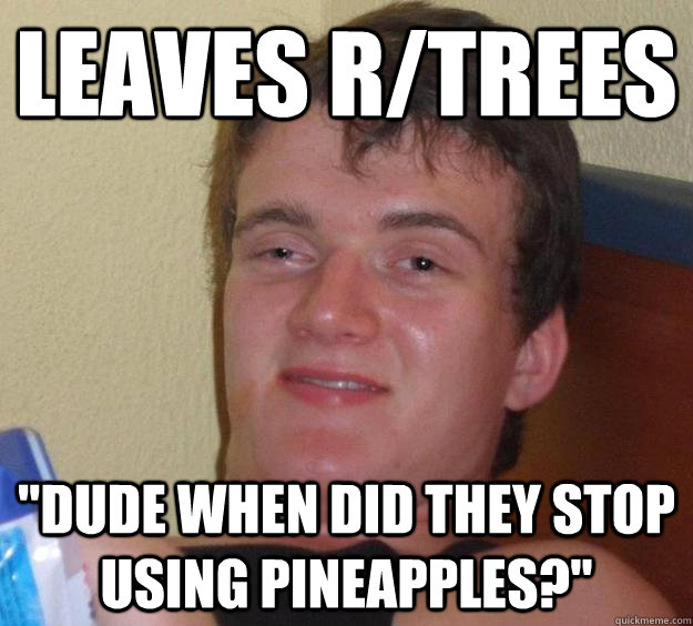 Leaves r/trees  