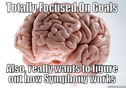 TOTALLY FOCUSED ON GOALS ALSO, REALLY WANTS TO FIGURE OUT HOW SYMPHONY WORKS Scumbag Brain