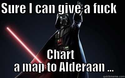 Darth Vader Does Not Give a Fuck - SURE I CAN GIVE A FUCK    CHART        A MAP TO ALDERAAN ...     Misc