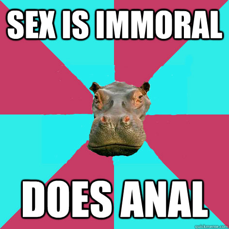 Sex is Immoral Does Anal  