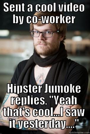 SENT A COOL VIDEO BY CO-WORKER HIPSTER JUMOKE REPLIES, 