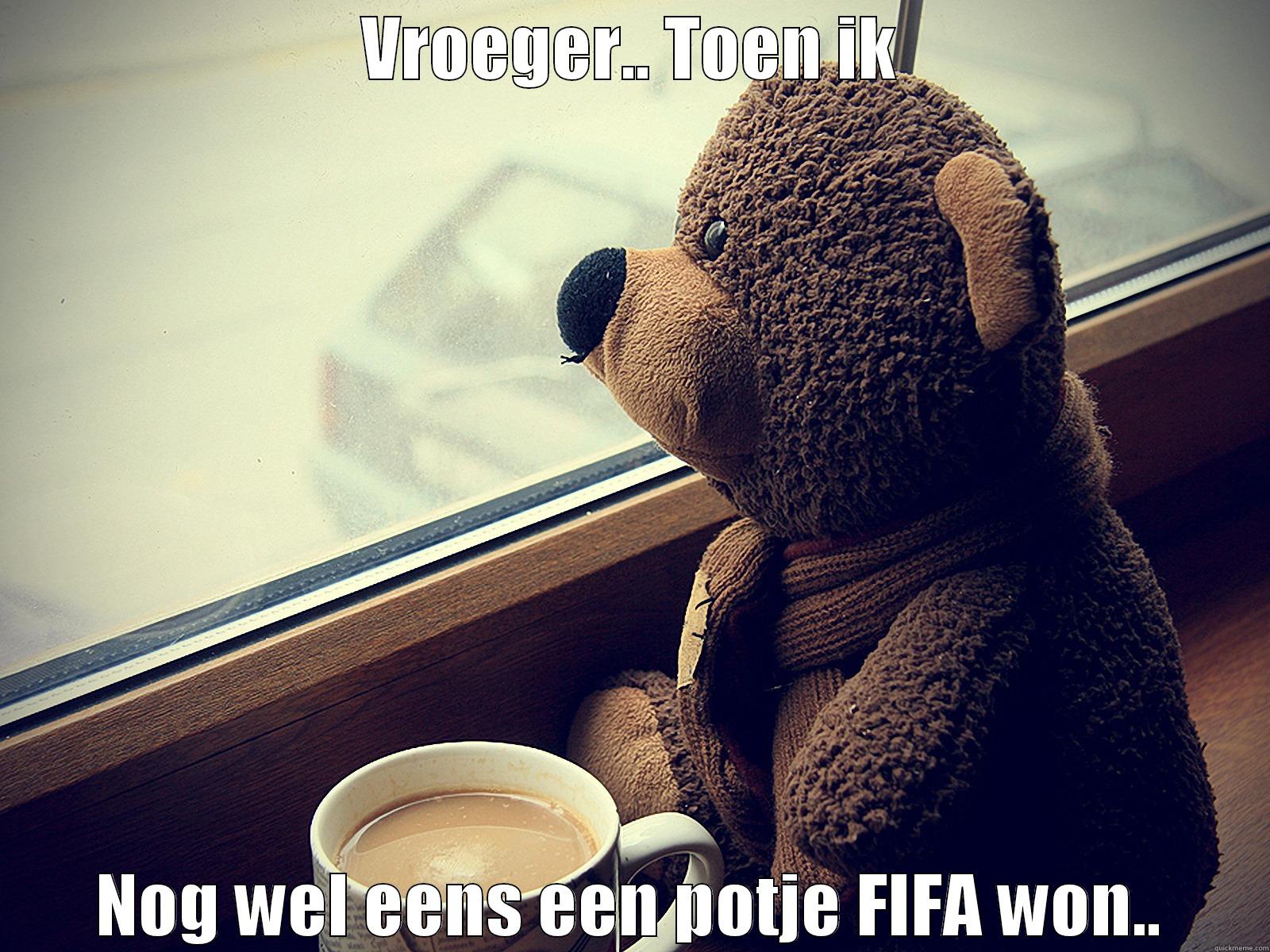 VROEGER.. TOEN IK NOG WEL EENS EEN POTJE FIFA WON.. Misc