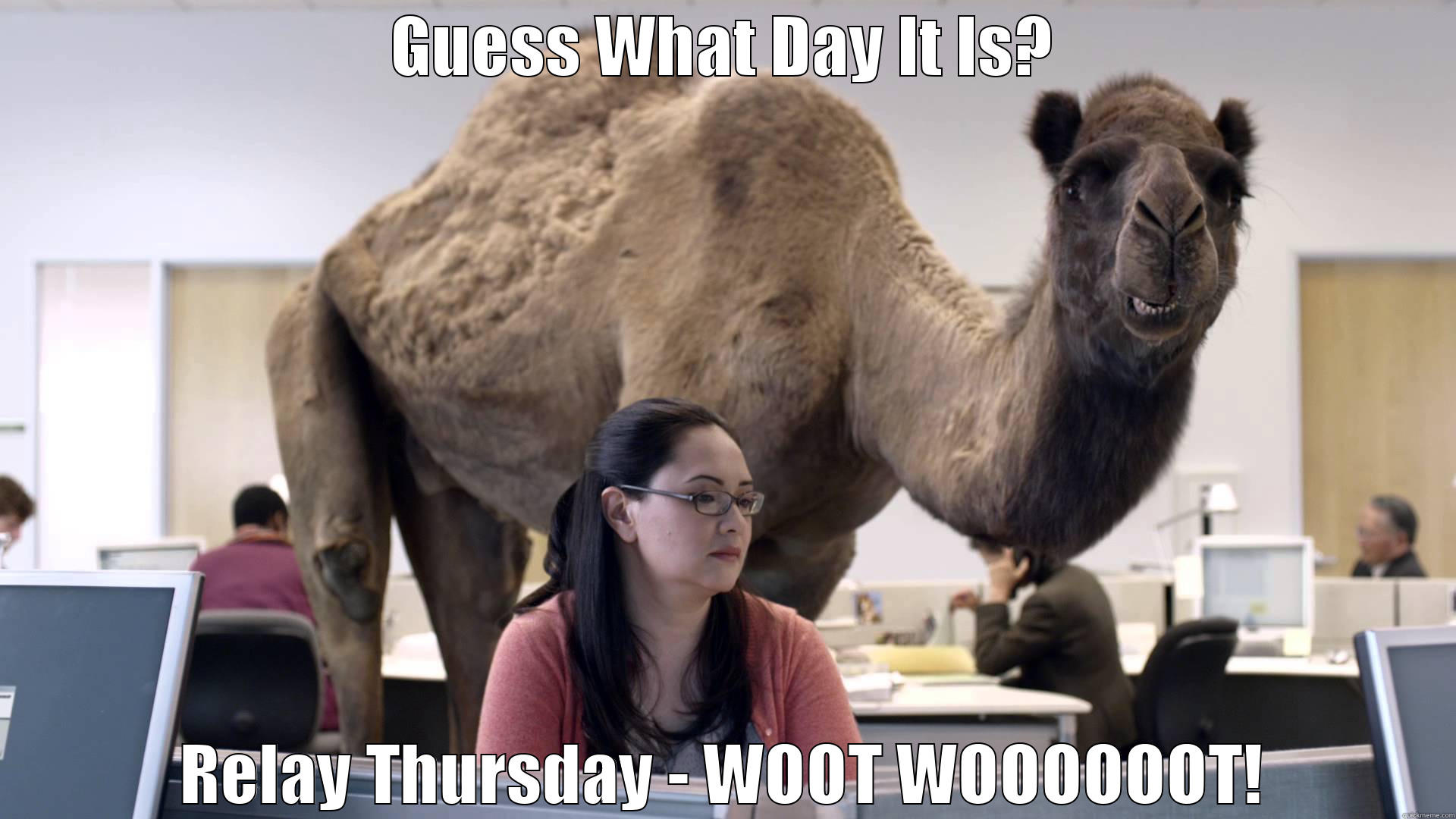 GUESS WHAT DAY IT IS? RELAY THURSDAY - WOOT WOOOOOOT! Misc