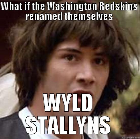 redskins meme - WHAT IF THE WASHINGTON REDSKINS RENAMED THEMSELVES WYLD STALLYNS conspiracy keanu