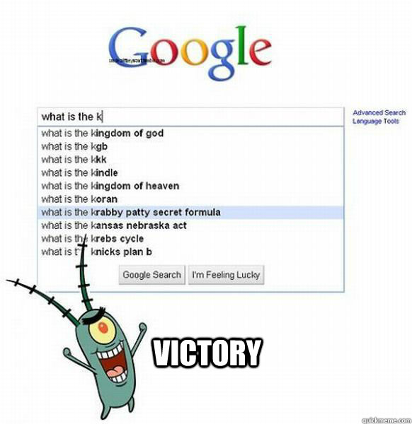 Victory  Krabby Patty Secret Formula