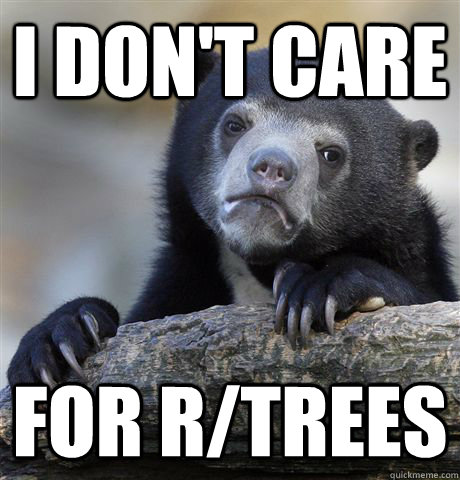 i don't care for r/trees  Confession Bear