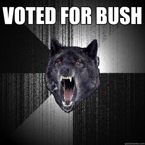 voted for bush   Insanity Wolf