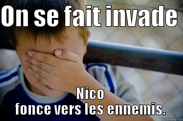 ON SE FAIT INVADE  NICO FONCE VERS LES ENNEMIS. Confession kid