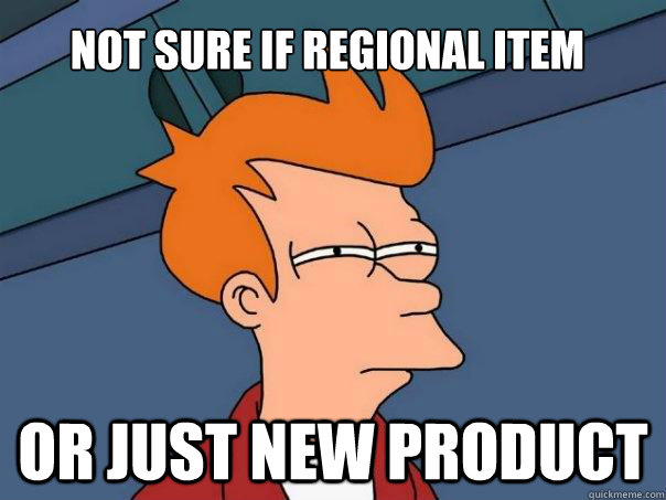 Not sure if regional item Or just new product  Futurama Fry