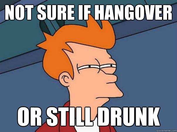 Not sure if hangover Or still drunk - Not sure if hangover Or still drunk  Futurama Fry