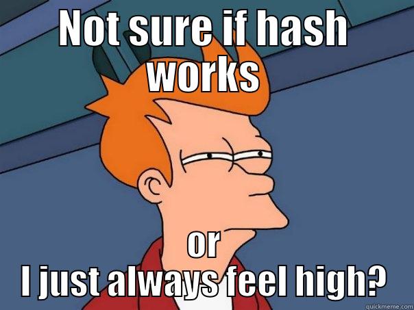 NOT SURE IF HASH WORKS OR I JUST ALWAYS FEEL HIGH? Futurama Fry