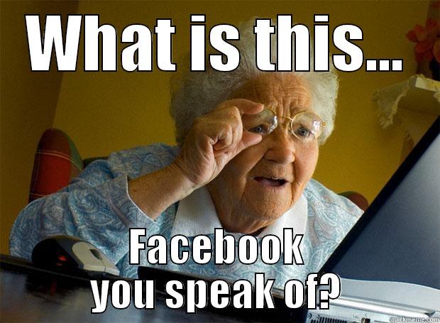 WHAT IS THIS... FACEBOOK YOU SPEAK OF? Grandma finds the Internet