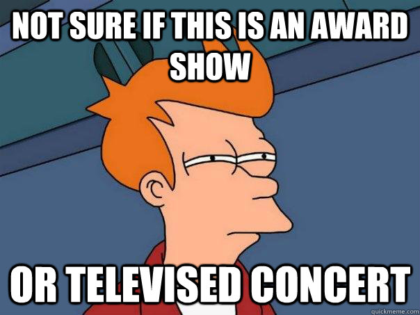 Not sure if this is an award show Or televised concert  Futurama Fry