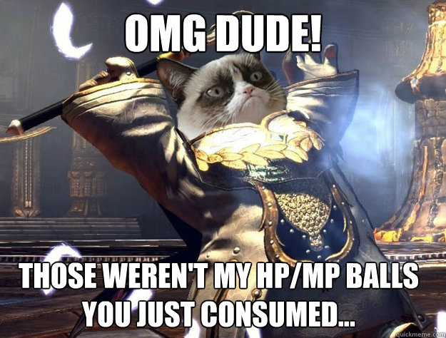 omg dude! those weren't my HP/MP balls you just consumed... - omg dude! those weren't my HP/MP balls you just consumed...  TERA Grumpori