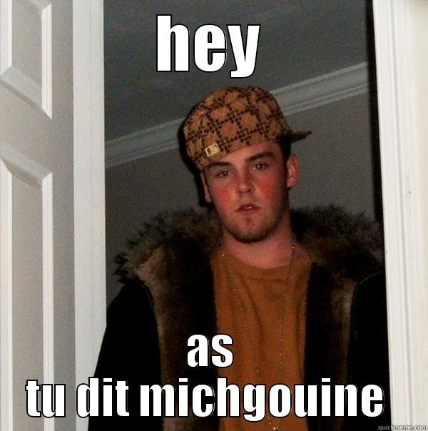 HEY AS TU DIT MICHGOUINE  Scumbag Steve