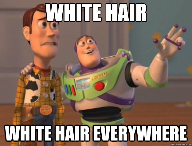 White hair white hair everywhere - White hair white hair everywhere  Toy Story