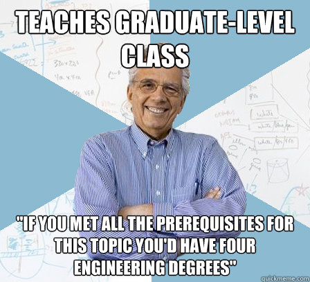 Teaches graduate-level class 