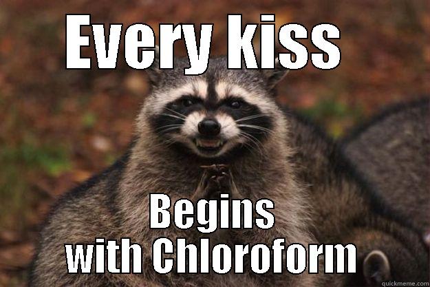 EVERY KISS  BEGINS WITH CHLOROFORM Evil Plotting Raccoon