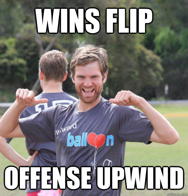 Wins flip offense upwind  Intermediate Male Ultimate Player