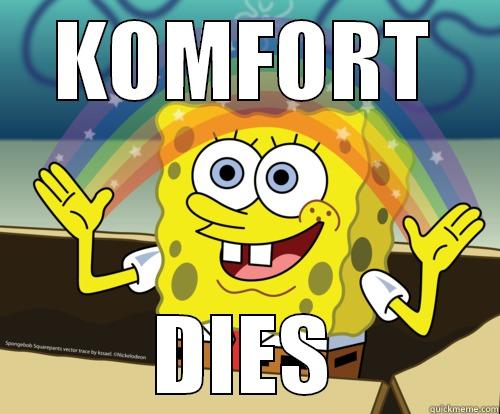 KOMFORT DIES Spongebob rainbow