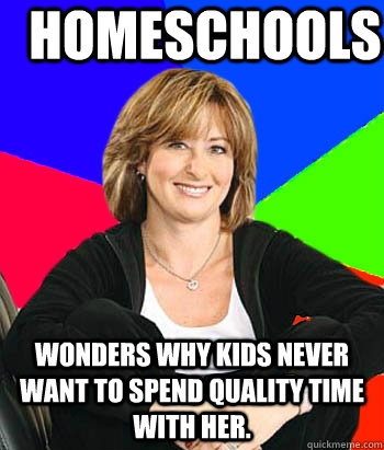 Homeschools Wonders why kids never want to spend quality time with her.  - Homeschools Wonders why kids never want to spend quality time with her.   Sheltering Suburban Mom