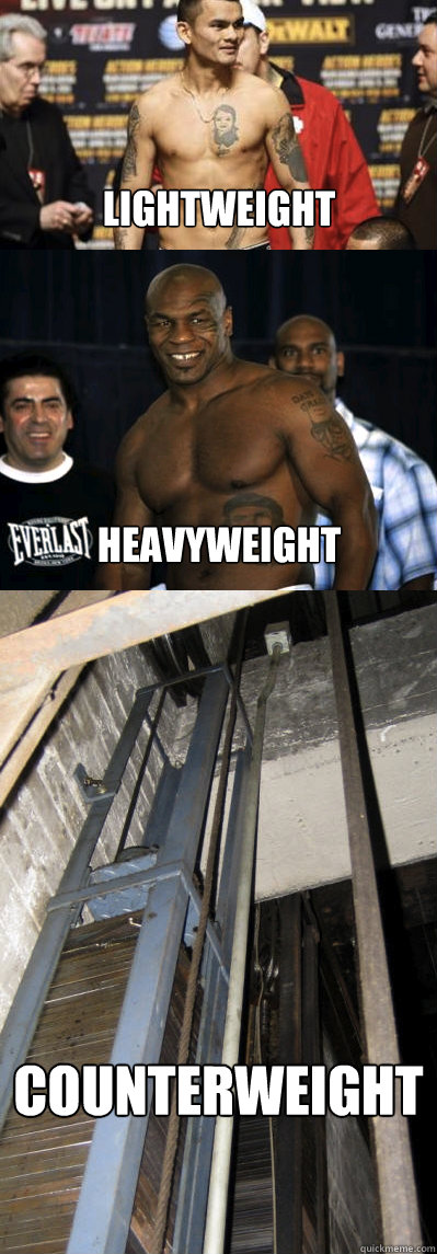 Lightweight Heavyweight counterweight - Lightweight Heavyweight counterweight  counterweight