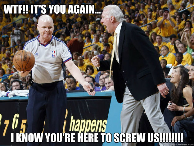 WTF!! It's You again... i know you're here to screw us!!!!!!!!  Joey Crawford