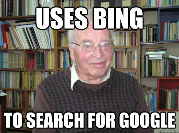 Uses Bing To Search For Google  