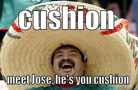 CUSHION MEET JOSE, HE'S YOU CUSHION Merry mexican