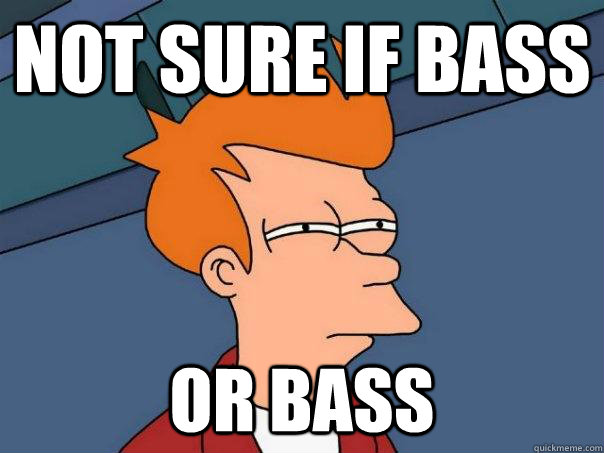 Not sure if bass or bass  Futurama Fry