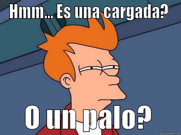 HMM... ES UNA CARGADA? O UN PALO? Futurama Fry