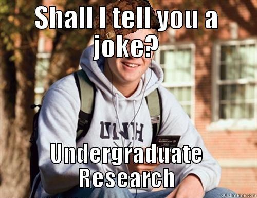 Like they do anything useful. - SHALL I TELL YOU A JOKE? UNDERGRADUATE RESEARCH College Freshman