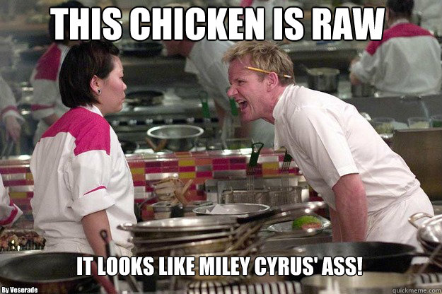 IT LOOKS LIKE MILEY CYRUS' ASS! THIS CHICKEN IS RAW By Veserade - IT LOOKS LIKE MILEY CYRUS' ASS! THIS CHICKEN IS RAW By Veserade  Misc