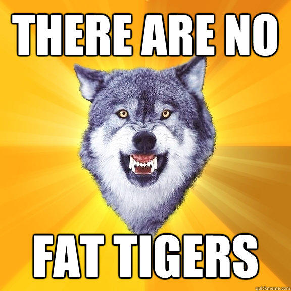 THERE ARE NO FAT TIGERS - THERE ARE NO FAT TIGERS  Courage Wolf
