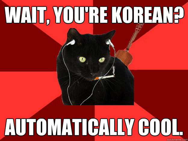 Wait, you're Korean? Automatically Cool.  Berklee Cat