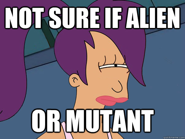 Not sure if alien or mutant  Leela Futurama