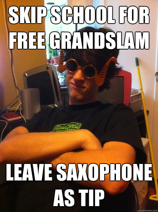 Skip School for Free Grandslam Leave Saxophone as Tip - Skip School for Free Grandslam Leave Saxophone as Tip  Unaware Musician