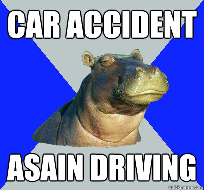 car accident asain driving  Skeptical Hippo