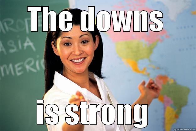 THE DOWNS IS STRONG  Unhelpful High School Teacher