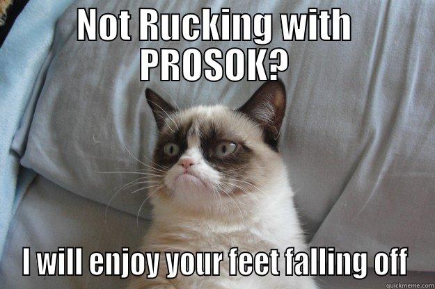 NOT RUCKING WITH PROSOK? I WILL ENJOY YOUR FEET FALLING OFF Grumpy Cat