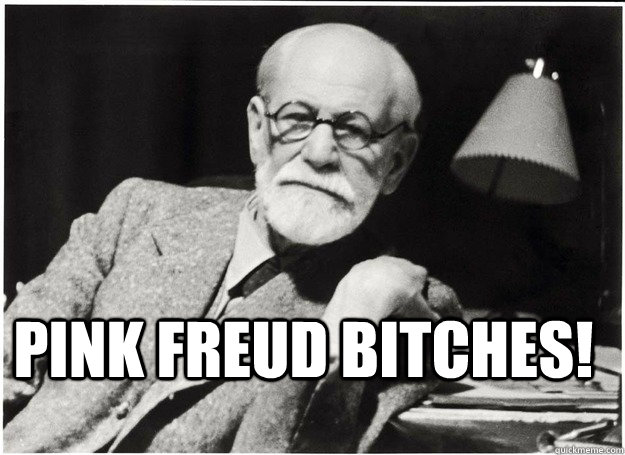 pink freud bitches! - pink freud bitches!  Sigmund freud on occupy wallstreet