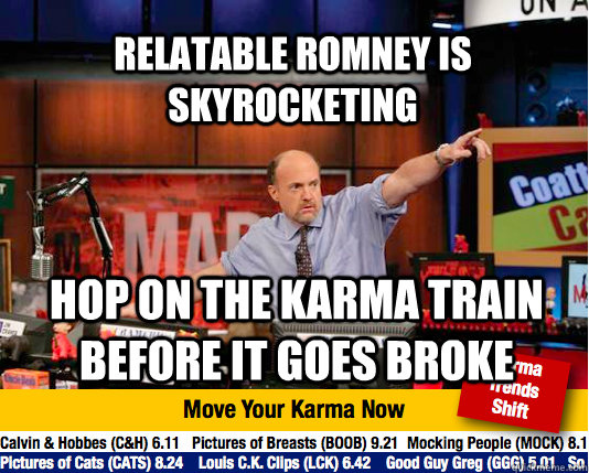 Relatable Romney is skyrocketing hop on the karma train before it goes broke  Mad Karma with Jim Cramer