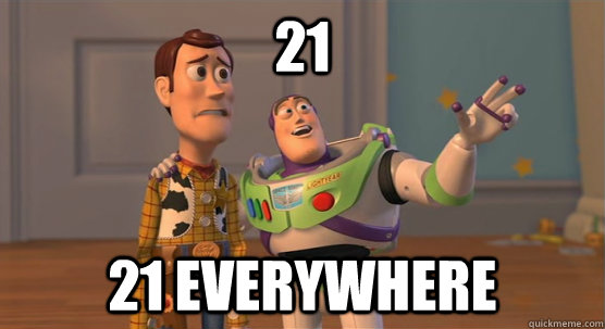 21 21 everywhere  Toy Story Everywhere