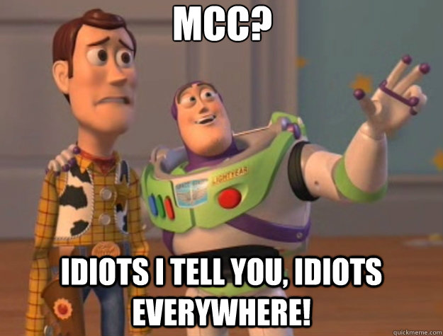 MCC? IDIOTS I TELL YOU, IDIOTS EVERYWHERE!  Toy Story