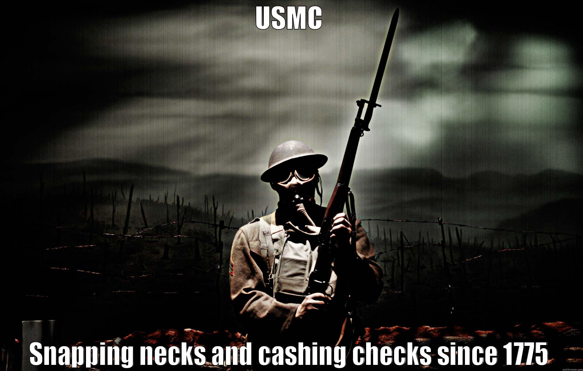 United State Marine Corps - USMC SNAPPING NECKS AND CASHING CHECKS SINCE 1775 Misc