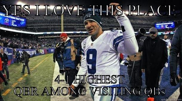 Romo Owns Met Life Stadium - YES I LOVE THIS PLACE  4-1 HIGHEST QBR AMONG VISITING QBS Misc