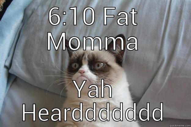 6:10 FAT MOMMA YAH HEARDDDDDDD Grumpy Cat